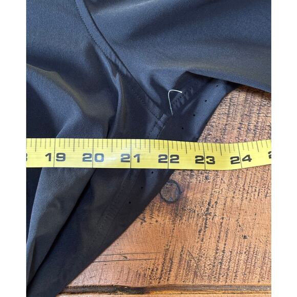 NWOT Athleta Urbanite Womens Shirtdress Black Tie Waist Pockets Long Sleeve L/P - Picture 15 of 15